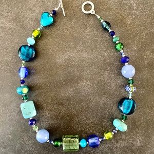 Glass beaded necklace